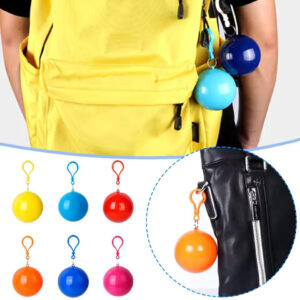 Portable Raincoat Ball Disposable Raincoats Waterproof Transparent Rain Cover Emergency Coat (random color) - Image 4