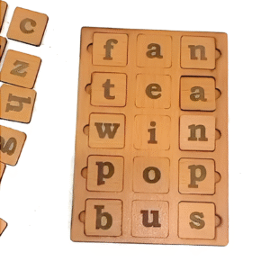 Educational CVC Word Builder Activity Wood Puzzle | toys for kids - Image 1