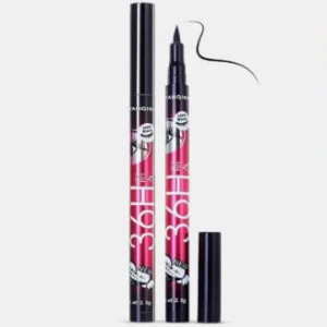 (Pack of 06) YANQINA 36H Precision Liquid Waterproof Eyeliner Pencil | Eye Liner (Black) - Image 3