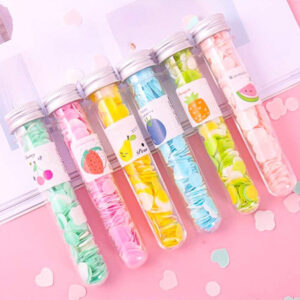 200 PCS Disposable Paper Soap with Portable Tube Bottle ? Multi-Color Travel Soap Sheets for Hand Washing, Camping, and Outdoor Use - Image 5