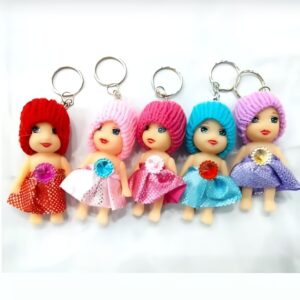 Small Size Doll Key chain For Girls Key Ring Key Holder Key Chain (Random color) - Image 3