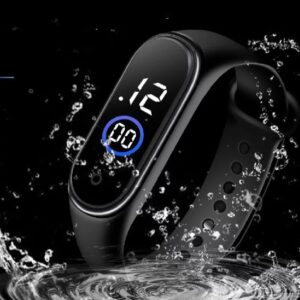 Digital Wrist Band Fashion Rubber LED Cell Operated Sports Unisex Watch Waterproof Men's Watch Women (without box) - Image 4