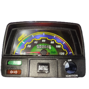 Safari 70cc Speedometer Speed with LED Lights In Meter | Best Quality Speedometer For 70CC Motorcycle | 70CC Bike Meter - Image 1