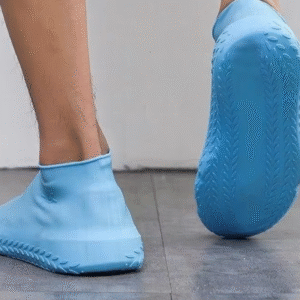 (pair) Waterproof Shoe Covers - Reusable Silicone Shoes Covers for Rain (random color) - Image 4