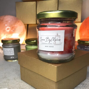Sufi Rose Candle - A Divine Bloom of Spirituality and Love ? Handmade Floral & Citrusy Soy Wax Candle - 100 gram - Image 1