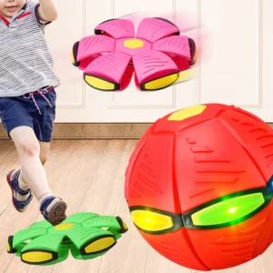 UFO Flying Flat throw disc ball toy for kids | Magic Flying Saucer Frisbee Spinner Ball (Random color) - Image 2