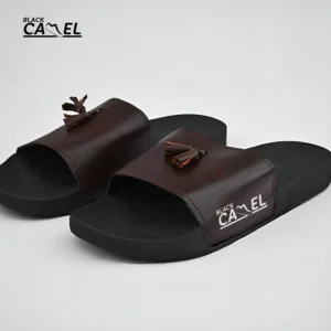 Black Camel Tassel Slide Slipper for men (Tassel-Black/Brown -39-44) - Image 2