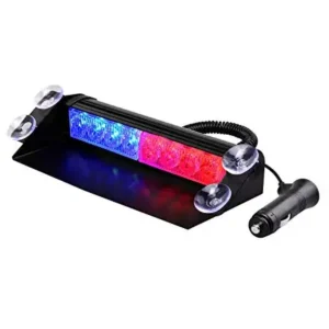 Car LED Red Blue Windshield Dash Emergency Police Strobe Lights - Image 5