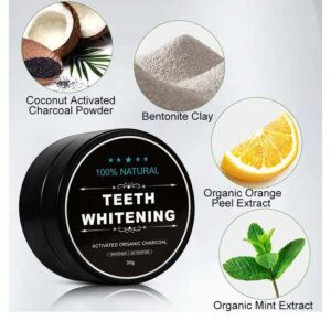 Teeth Whitening Charcoal Powder (Organic) Charcoal (30G) - Image 5