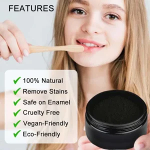 Teeth Whitening Charcoal Powder (Organic) Charcoal (30G) - Image 3