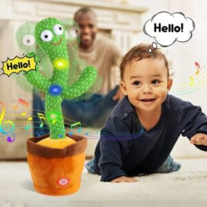 Portable Rechargeable Dancing Cactus Toy Funny Education Toys for Babies (With Box) - Image 4