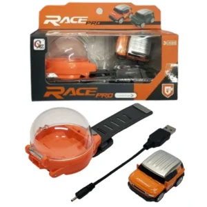 Mini Car with Remote Control Mini Remote Control Car Watch Racing Car USB Charging Cartoon RC Small Car Kids Toys (random color ) - Image 2