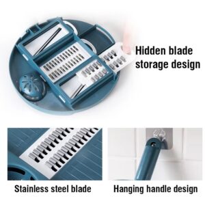 12 in 1 Multifunctional Vegetable Cutter | Salad Utensils Chopper Carrot Potato Manual Shredder (random color) - Image 1