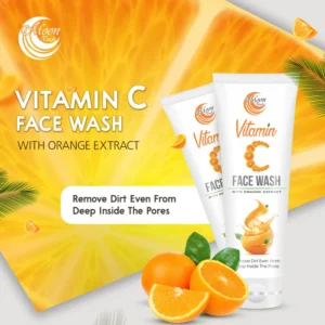 Pore Minimizer Vitamin C Face Wash (Skin Tightening-Anti Aging) 100ml - Image 2