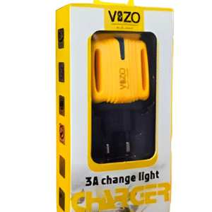 3A Light Change Charger with 2 USB Ports & Built-in Micro USB Cable | Best Quality Charger For Android | Vizo 3A Charger? - Image 1