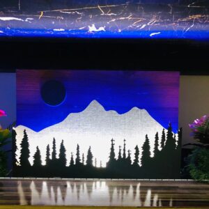 3D Wooden Wall Hanging LED Decoration - Image 2