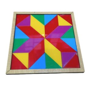 Wooden Square Puzzle - Bricks Game (Size 5x5 inch) Wooden + Acrylic Material - Image 2