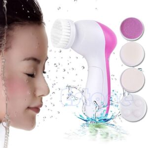 Facial Electric Cleanser and Massager, Face Massager Machine, Skin Electric Cleanser, Scrub Beauty Device Scrubber, Beauty Care Brush for Removing Blackhead Exfoliating and Massaging, Beauty Tool Device - Image 5