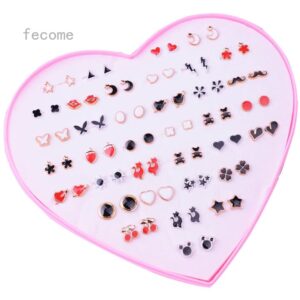 36 Pairs Of Random Beautiful studs  Silicon Back  With Back Stopper - Image 3