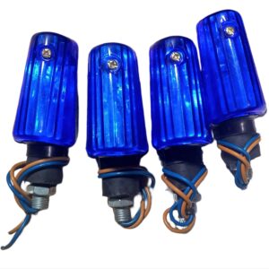 Fancy indicator for Bike Mini size flexible unbreakable blue color 4 pcs - Image 3