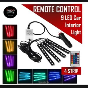 Interior light (with remote) 36 led RGB LIGHT strip Without button for bike/car/jeeb and all vehicles - Image 5