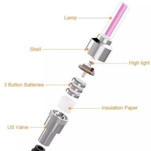 Led neon light sensor led(4pcs) for car wheel - Image 3