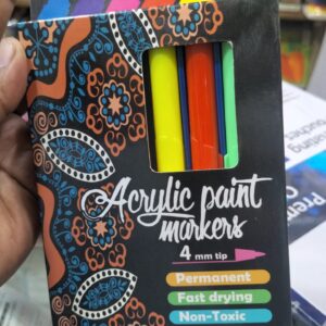 6 pc acrylic marker set - Image 1