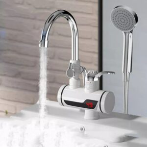 (with shower)Electric Hot Water Heater Faucet Kitchen Instant Heating Tap Water - Image 4