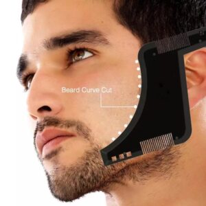 Beard Shaping Tool Template. Beard Shaper Tool Plus Comb - Image 4