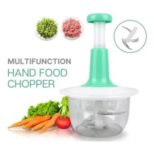 Manual Hand Push Chopper | Multi-functional Vegetable Meat Grinder, Grater, Chopper -2 Liter (Random Color) - Image 3