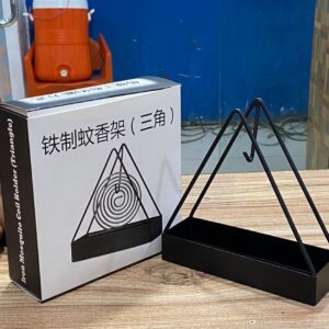 Mosquito Coil Holder Incense Burner Decorative Ornament Craft Triangle (Black) - Image 1