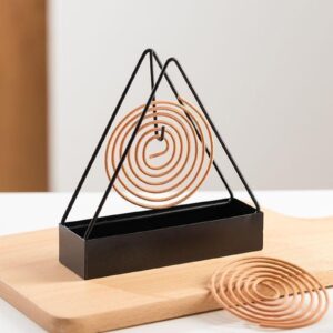 Mosquito Coil Holder Incense Burner Decorative Ornament Craft  Triangle (Only black) - Image 3