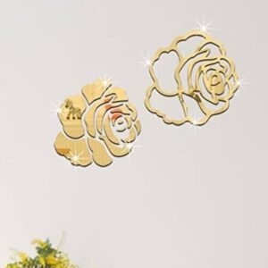 Rose stickers Acrylic mirror wall decoration - Image 1