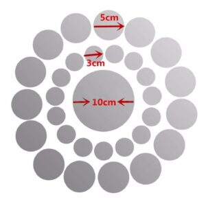 circles Acrylic mirror wall stickers - Image 1