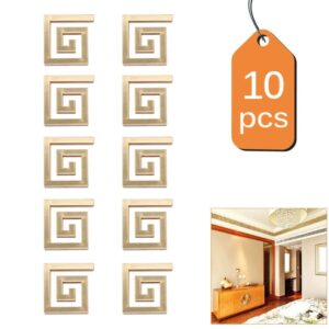 Acrylic mirror wall stickers 10 pc set 3.5 inch size approx - Image 1