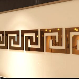 Acrylic mirror wall stickers 10 pc set 3.5 inch size approx - Image 2