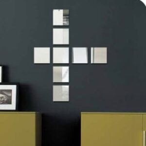 Acrylic mirror wall stickers 8pc set - Image 2