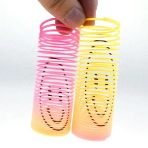 12Pcs Rainbow Smile Magic Springs Circle Toys for Children Birthday Party Favors Giveaway Gifts - Image 3