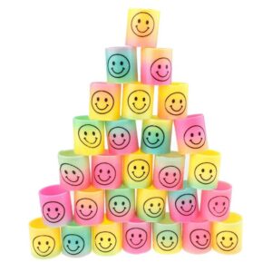 12Pcs Rainbow Smile Magic Springs Circle Toys for Children Birthday Party Favors Giveaway Gifts - Image 4