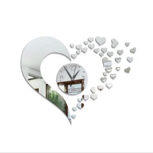 New design Heart shaped Acrylic material Wall clock - Image 1