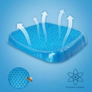 Non Slip Egg Sitter Gel Seat Cushion Soft Sitting Support Pad Cushion for Car and Office Chair Seat Pads Breathable Honeycomb Bike Seat Foam - Image 5