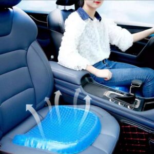 Non Slip Egg Sitter Gel Seat Cushion Soft Sitting Support Pad Cushion for Car and Office Chair Seat Pads Breathable Honeycomb Bike Seat Foam - Image 4