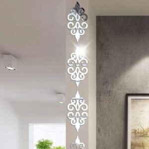12 pc set Self-Adhesive Acrylic mirror wall stickers - Image 2