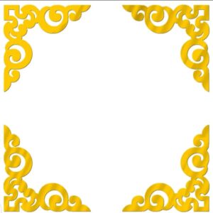 Acrylic mirror stickers 4 pec set 4?4 inch size - Image 3