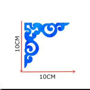 Acrylic mirror stickers 4 pec set 4?4 inch size - Image 1