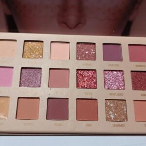 (NW000390)18 Shade Pearlescent Shimmer - Matte Waterproof NUDE Eyeshadow Palette - Image 5