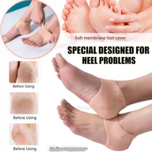 half Heel Pain Anti Crack Silicone Set - Anti Crack  For Pain Relief Unisex - Image 2