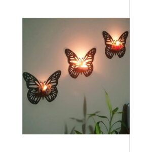 Butterfly wall shelf   3 pcs Set (random color ) - Image 3