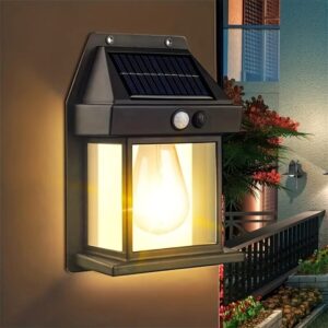 (LL-888) Solar Tungsten Filament Lamp Outdoor Waterproof Intelligent Induction Wall Lamp Courtyard Garden Villa Lighting Night Light - Image 5