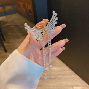 Beautiful Zircon korean Butterfly Hair Claw - Image 2